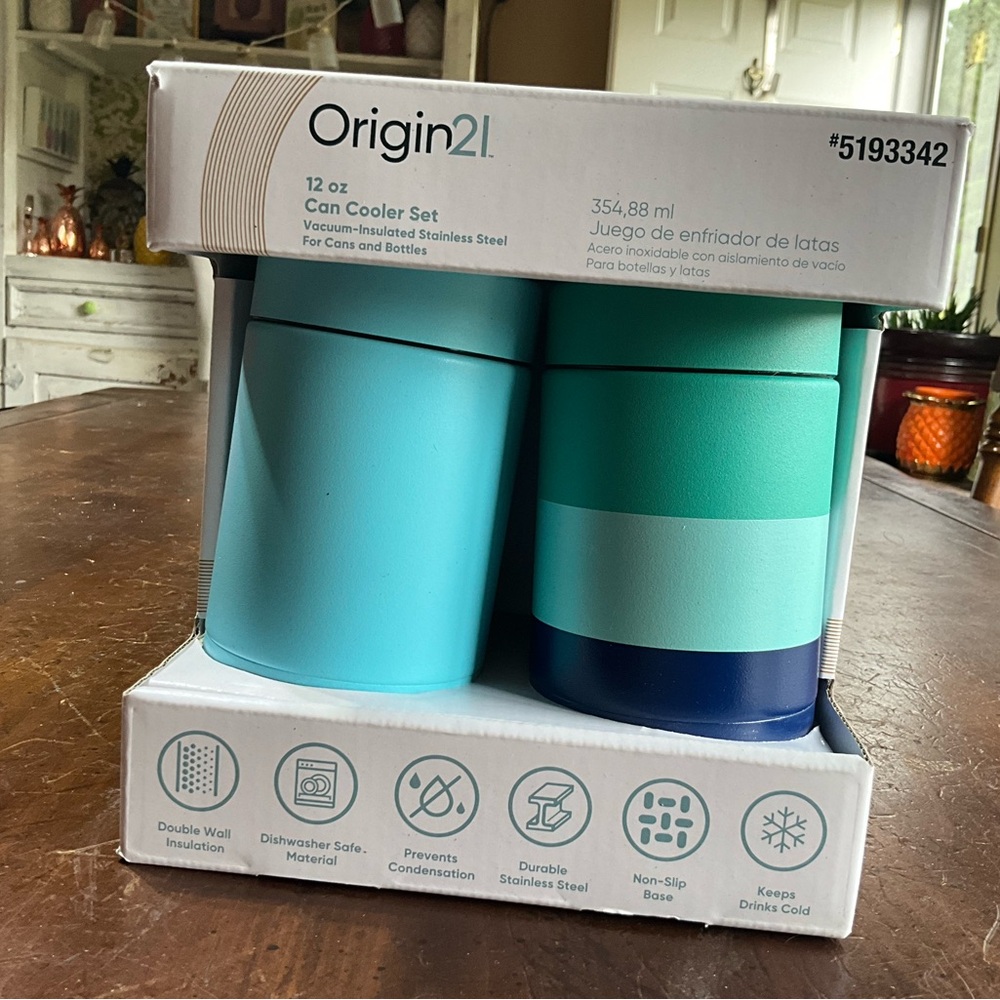 NIB Origin21 2 pc. Set 12oz. Can coolers